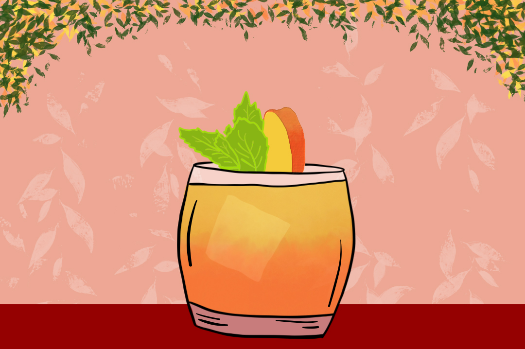 peach_bourbon_smash_cocktail