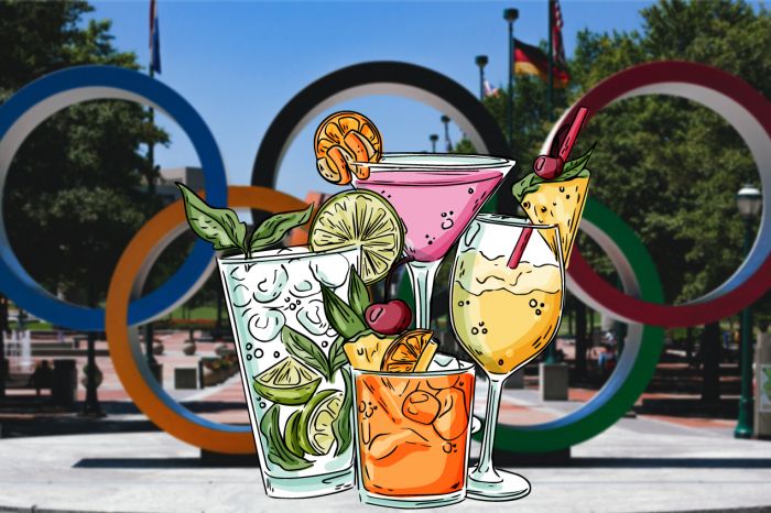Photo for: Let the cocktail games begin: Olympic style drinks